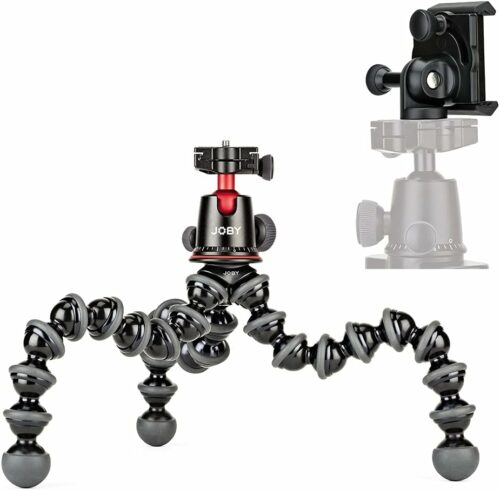 Joby Joby Kit τριπόδου 5K kit & βάσης GripTight Pro για smartphones - Μαύρο - Κόκκινο
